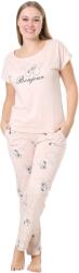 Bella Secret Pijama damă, 1002, tricou mânecă scurtă cu pantalon lung, Bella Secret