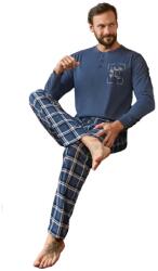 Aydogan Pijama de bărbați, bluză cu pantaloni lungi, 100% bumbac, Aydogan