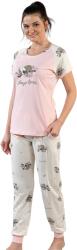 Bella Secret Pijama damă, 1184, tricou mânecă scurtă cu pantalon lung, Bella Secret