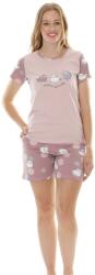 TOTOX Pijama damă 3114, tricou mânecă scurtă + pantalon scurt, Lush