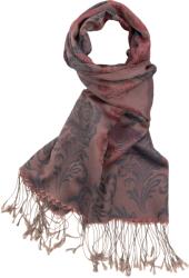 TOTOX Esarfa grena deschis, Pashma, model trandafir, 170 cm x 70 cm
