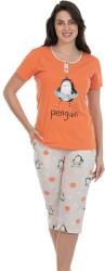 Bella Secret Pijama damă, 5018, tricou mânecă scurtă cu pantalon trei sferturi, Bella Secret