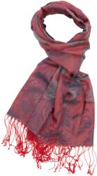 TOTOX Esarfa rosu, Pashma, model trandafir, 170 cm x 70 cm