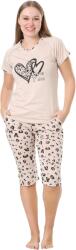 Bella Secret Pijama damă, 7004, tricou mânecă scurtă cu pantalon trei sferturi, Bella Secret
