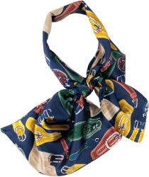TOTOX Esarfa fantezie, 30x60 cm, model curele albastre
