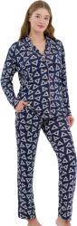 Bella Secret Pijama damă, 6234, cămașă mânecă lungă cu pantalon lung, Bella Secret