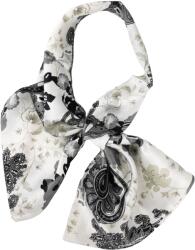 TOTOX Esarfa fantezie, 30x60 cm, model flori gri