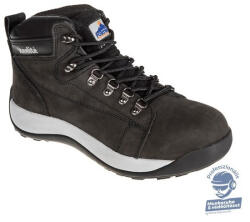 Portwest Steelite Mid Cut Nubuck Védőbakancs Sb Hro - Fekete, 39 - FW31 (PORTWEST STEELITE MID CUT NUBUCK VÉDŐBAKANCS SB HRO - FW31)