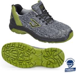 BICAP ECO GREY LOW S1P SRC munkavédelmi félcipő - Szürke/zöld, 41 - BIC-J40849-8DK2 (BICAP ECO GREY LOW S1P SRC MUNKAVÉDELMI FÉLCIPŐ - BIC-J40849-8DK2)
