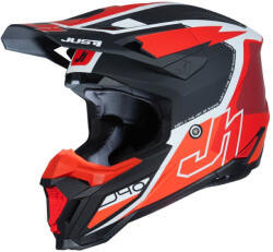 JUST1 Casca motocross atv JUST1 J40 FLASH, rosu alb negru, marime XS (6060170271002XS) - simoto