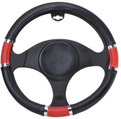 Automax Husa volan Chrome Ring Red din material cauciucat, 37-39 cm (8716)
