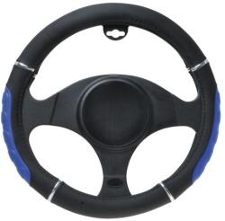 Automax Husa pentru volan negru-albastru, material cauciucat, 37-39 cm (6552)