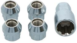 Carpoint Set piulite antifurt auto Carpoint M12x1, 5 conic tip F pentru jante (520506)