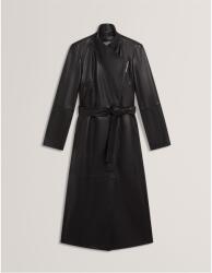 Ted Baker Палто Ted Baker Women's Leather Wrapcoat Overcoat - Black