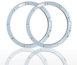 EVO Formance Set 2 leduri auto Angel Eyes EVO Formance 12 cm, lumina alba (EV93207)