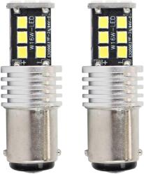 AMiO Bec LED auto BA15D P21/5W Canbus 12-24V, 15 SMD, 800 lm, set 2 buc (AM01641)