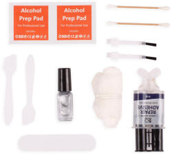 AMiO Kit reparatie jante din aliaj AMIO cu adeziv si vopsea argintie (AM02834)