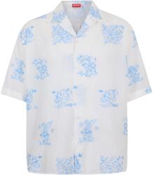 KENZO Риза с къс ръкав KENZO Men's Short Sleeve Patterned Shirt - White
