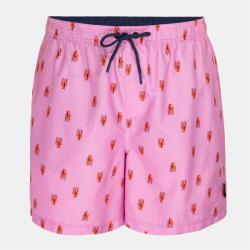 Hot Tuna Бански гащета Hot Tuna Men's Above The Knee 2 Pockets Swim Shorts - Pink SM Logo