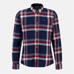 Barbour Folley Shirt - Navy/Red MI32