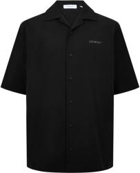 OFF WHITE Риза с къс ръкав OFF WHITE Men's Short Sleeve Bowling Shirt - Black 0001
