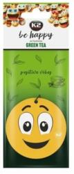 K2 Odorizant auto K2 Be Happy Green Tea cu agatator pentru oglinda (K2C800)