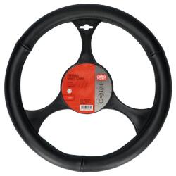 Carpoint Husa volan din piele neagra Carpoint, pentru diametru 37-39 cm (2510047)