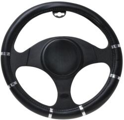 Automax Husa pentru volan Chrome Ring Black, material cauciucat, 37-39 cm (8747)