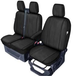 Kegel Set huse scaun Ford Transit Custom 1+2 din imitatie de piele, negre (5-2248-243-4010)