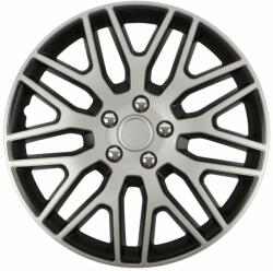 Cridem Set 4 capace roti auto Cridem Dakar 17 inch, argintiu-negru (CRI1784NCSB)