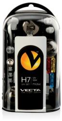 VECTA Set becuri auto de rezerva H7 55W 12V cu sigurante Vecta (3292)