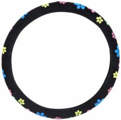 AMiO Husa volan Amio Flower marimea M, diametru 37-39 cm, model floral (AM01376)