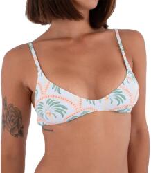 Hurley Scoop Crop Print bikini top - White (Beach Clay)