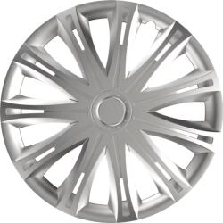 Cridem Set 4 capace roti auto Spark 17 inch, argintii, din ABS rezistent (VER1701)