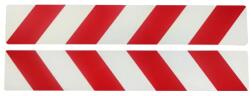 Cridem Autocolant reflectorizant rosu-alb 5x30 cm, set 2 bucati pentru exterior (MET II)