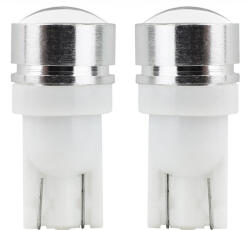 AMiO Set 2 becuri LED T10 W5W 12V cu lupa, 3xCOB, lumina alba, AMIO (AM01624)