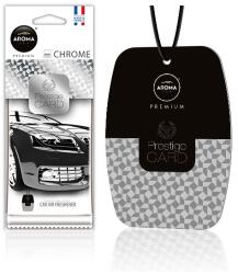 Amio Odorizant auto parfumat Aroma Prestige Card Chrome, parfum elegant (AMA83544)