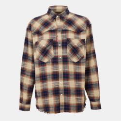 Dsquared2 Риза с дълъг ръкав DSQUARED2 Men's Long Sleeve Cowboy Shirt - Beige/Mix Brown