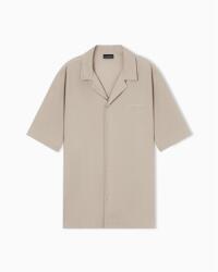 Giorgio Armani Риза Emporio Armani Men's Short Sleeve Plain Shirt - Taupe