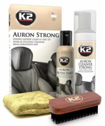K2 Kit curatare si intretinere piele auto K2 Auron Strong, 4 piese (K2G421)