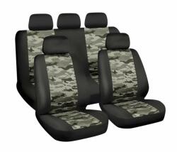 LAMPA Huse scaun auto universale camuflaj, 9 piese, compatibile airbag (LAM54670)