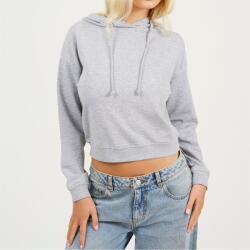 Brave Soul Дамска блуза Brave Soul Womens Cropped Hooded Sweatshirt - Grey Marl