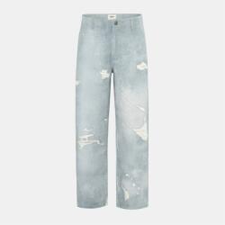 Firetrap Мъжки дънки Firetrap Print Jeans Mens - Blue Distressed