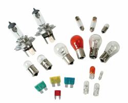 LAMPA Kit becuri auto si sigurante 19 piese 12V cu 2 becuri halogen H4 (LAM58163)
