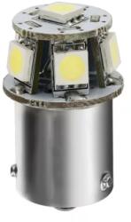 LAMPA Bec LED R5W BA15s 24/28V, 6 SMD, alb 6500K, soclu metalic (LAM98233)