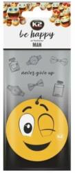 K2 Odorizant auto K2 Be Happy Man cu agatator, aroma masculina (K2C802)