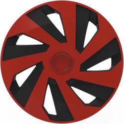 Cridem Set 4 capace roti auto Cridem Vector 15 inch, rosu-negru (CRI1559RB)