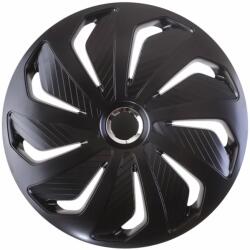 Cridem Set 4 capace roti auto Cridem Wind RC 14 inch, negru crom (CRI1466RCBL)