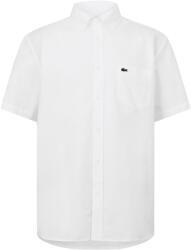 Lacoste Мъжка риза с къс ръкав Lacoste Short Sleeve Oxford Shirt Mens - White 001