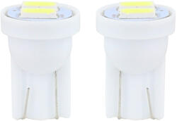 AMiO Bec LED T10 W5W 12V alb, 2x SMD 5730, AMIO, set 2 buc (AM01295)